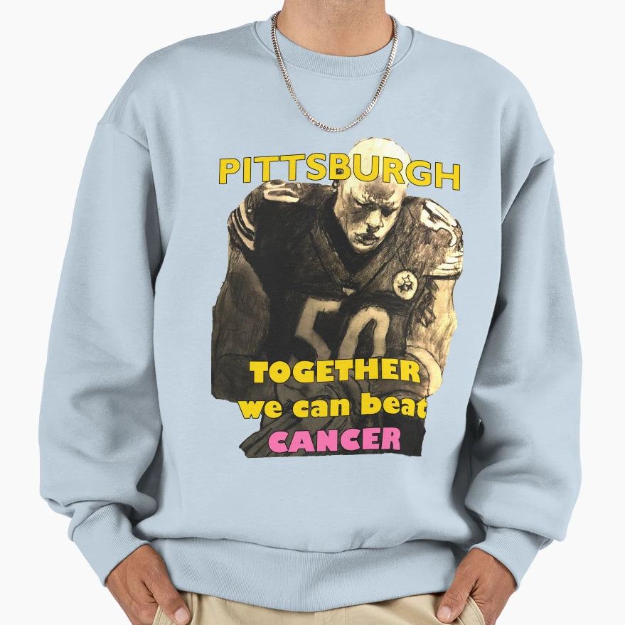 Pittsburgh Beat Cancer Together Sweatshirt - Minimalist Print Unisex - T-Shirt, Sweatshirt, Hoodie