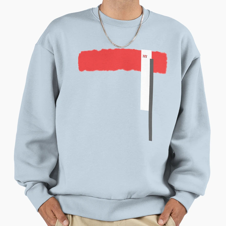 New York Black Red White Sweatshirt - Trendy Graphic for Adults - T-Shirt, Sweatshirt, Hoodie