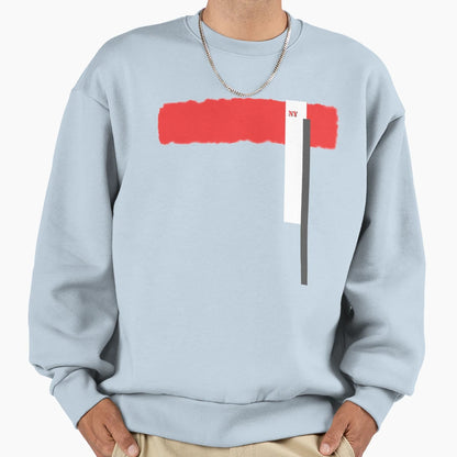 New York Black Red White Sweatshirt - Trendy Graphic for Adults - T-Shirt, Sweatshirt, Hoodie