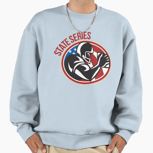 American Football State Series Ball Sweatshirt - Trendy Graphic Unisex - T-Shirt, Sweatshirt, Hoodie
