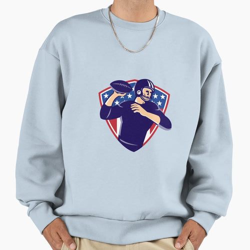 American Quarterback Football Sweatshirt - Novelty Apparel Men Women - T-Shirt, Sweatshirt, Hoodie