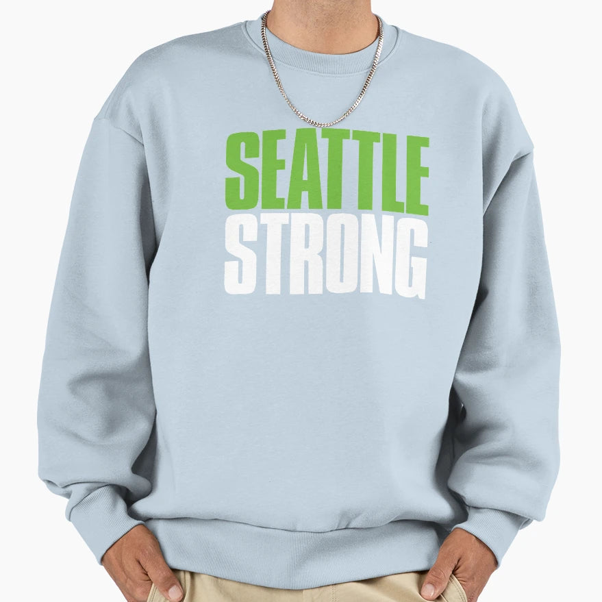 Seattle Strong Sports Fan Sweatshirt - Minimalist Print for Adults - T-Shirt, Sweatshirt, Hoodie