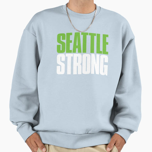Seattle Strong Sports Fan Sweatshirt - Minimalist Print for Adults - T-Shirt, Sweatshirt, Hoodie