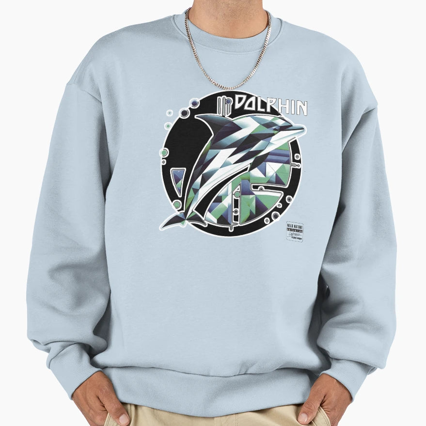 Dolphin Wild Nature Collection Sweatshirt - Fun Novelty Design for Adults - T-Shirt, Sweatshirt, Hoodie