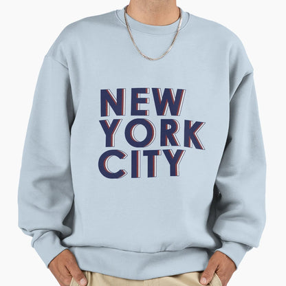 New York City Text Sweatshirt - Graphic Print Unisex - T-Shirt, Sweatshirt, Hoodie