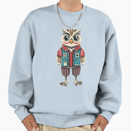 Owl Funny Character Sweatshirt - Novelty Apparel Men Women - T-Shirt, Sweatshirt, Hoodie