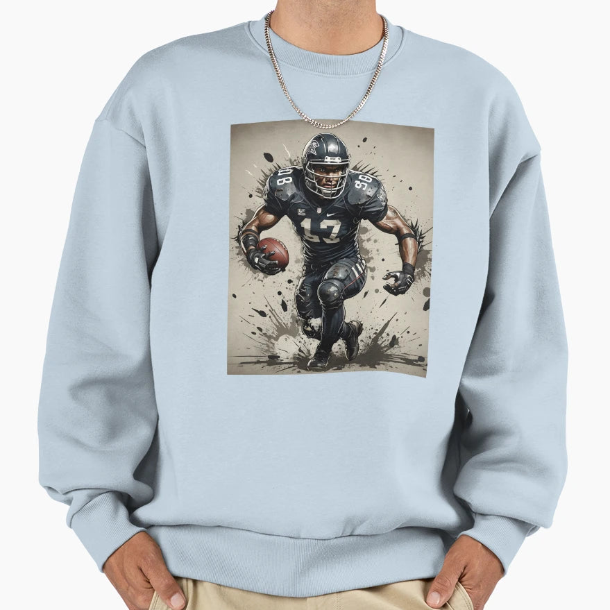 Gridiron Fury Punk American Sweatshirt - Fun Novelty Design for Adults - T-Shirt, Sweatshirt, Hoodie