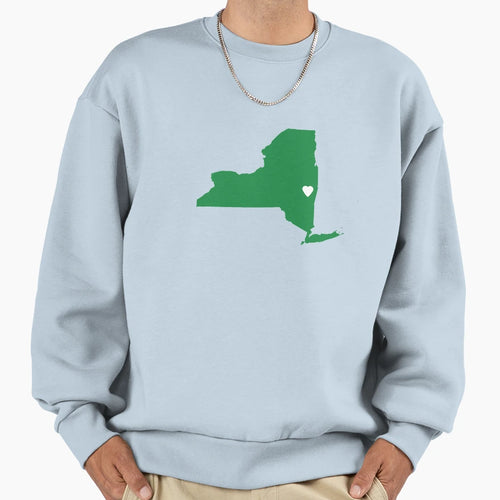 New York Love Green Sweatshirt - Graphic Print Men Women - T-Shirt, Sweatshirt, Hoodie