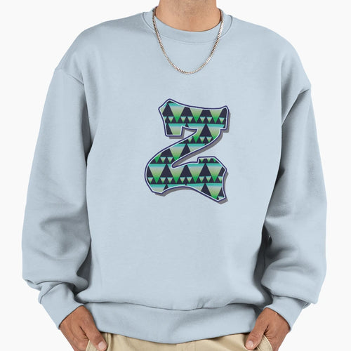 Letter Z Pattern Sweatshirt - Trendy Graphic for Adults - T-Shirt, Sweatshirt, Hoodie