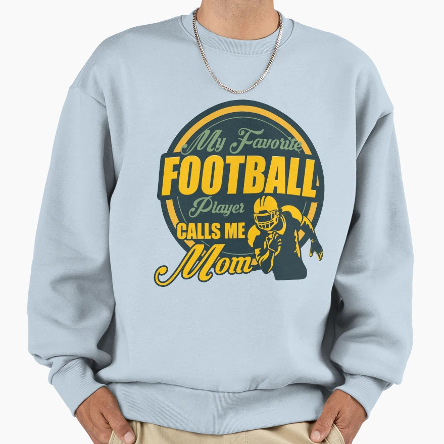 American Football Player Footballer Sweatshirt - Unique Graphic Men Women - T-Shirt, Sweatshirt, Hoodie