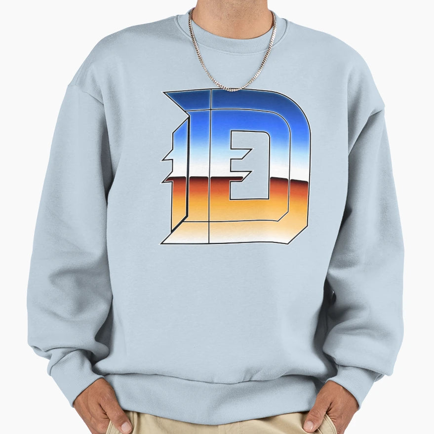 Detroit D Chrome Ii Sweatshirt - Unique Graphic for Adults - T-Shirt, Sweatshirt, Hoodie