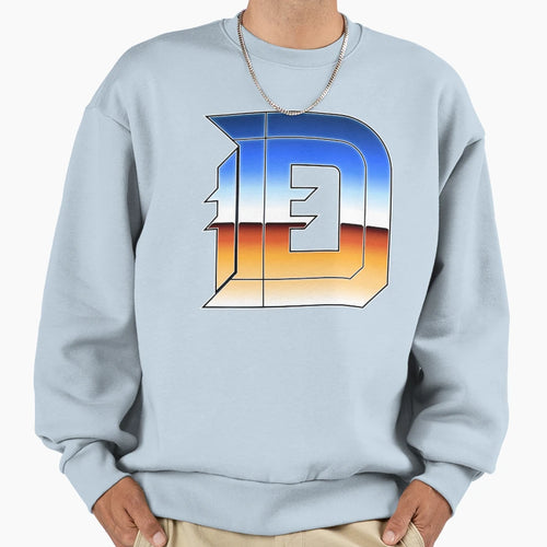 Detroit D Chrome Ii Sweatshirt - Unique Graphic for Adults - T-Shirt, Sweatshirt, Hoodie