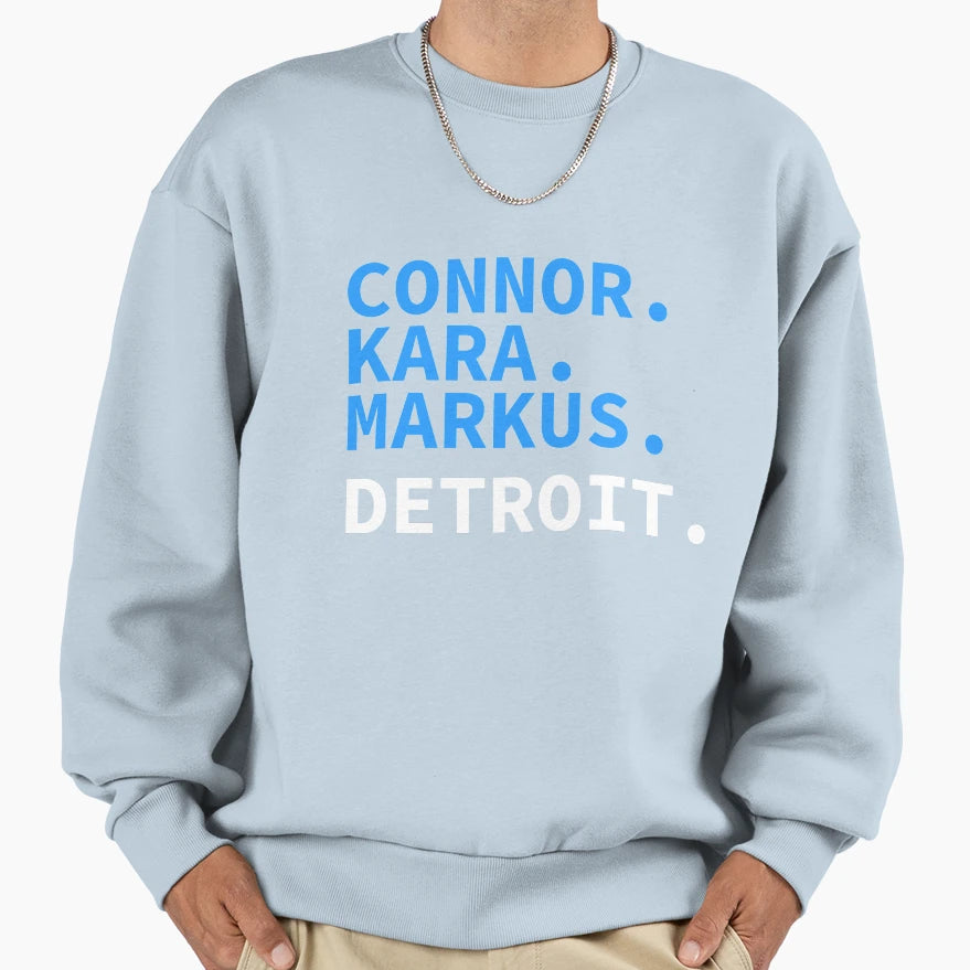 Detroit Sweatshirt - Custom Art Print for Adults - T-Shirt, Sweatshirt, Hoodie