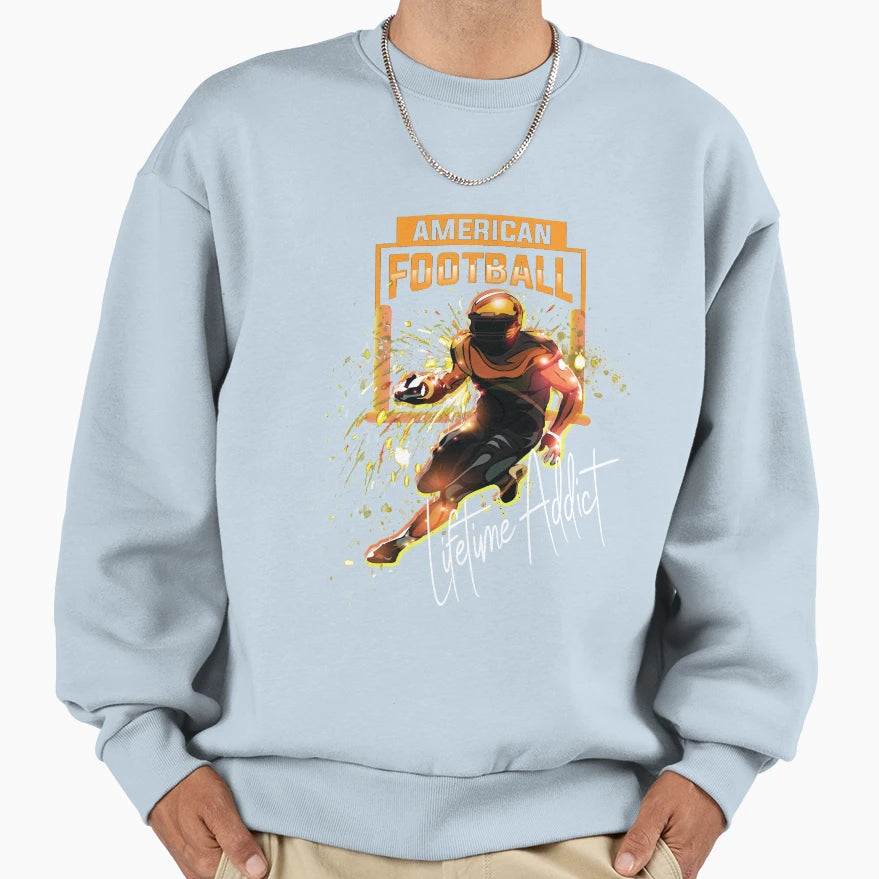 American Football Lifetime Sweatshirt - Fun Novelty Design for Adults - T-Shirt, Sweatshirt, Hoodie