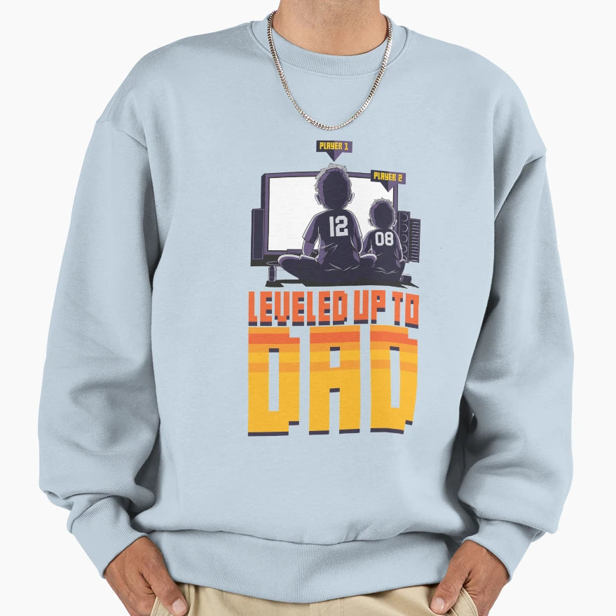 Father Son Gamer Level Up Sweatshirt - Trendy Graphic Men Women - T-Shirt, Sweatshirt, Hoodie