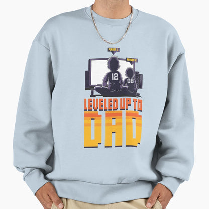 Father Son Gamer Level Up Sweatshirt - Trendy Graphic Men Women - T-Shirt, Sweatshirt, Hoodie