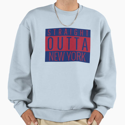 Straight Outta New York Football Sweatshirt - Unique Graphic for Adults - T-Shirt, Sweatshirt, Hoodie