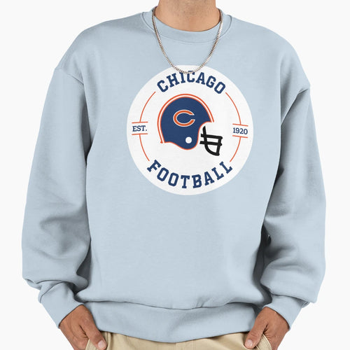 Chicago Football Badge Sweatshirt - Fun Novelty Design Men Women - T-Shirt, Sweatshirt, Hoodie