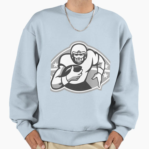 American Football Player Running Back Sweatshirt - Graphic Print Unisex - T-Shirt, Sweatshirt, Hoodie