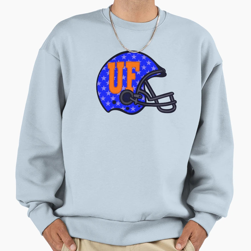 Uf Stars Football Helmet Sweatshirt - Trendy Graphic Men Women - T-Shirt, Sweatshirt, Hoodie