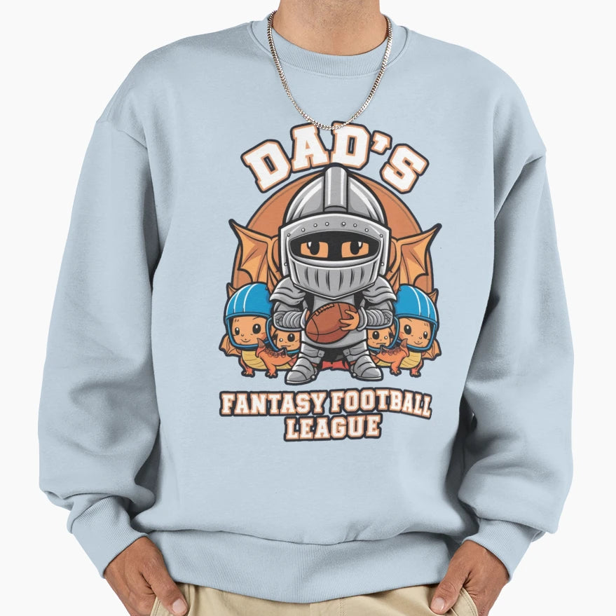 Dads Fantasy Football League Kawaii Sweatshirt - Trendy Graphic Unisex - T-Shirt, Sweatshirt, Hoodie