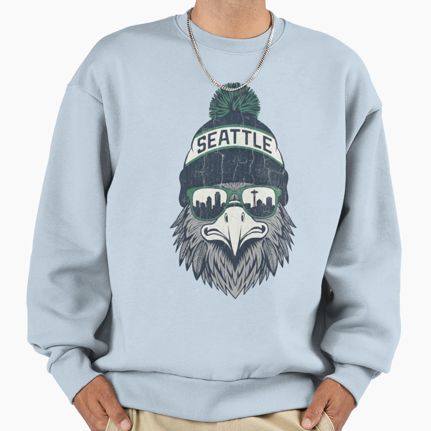 Seattle Seahawks Football Sweatshirt - Graphic Print for Adults - T-Shirt, Sweatshirt, Hoodie
