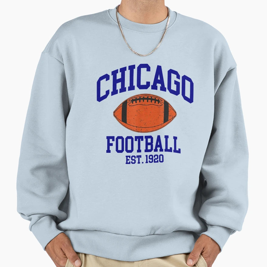 Chicago Football Sweatshirt - Streetwear Style for Adults - T-Shirt, Sweatshirt, Hoodie