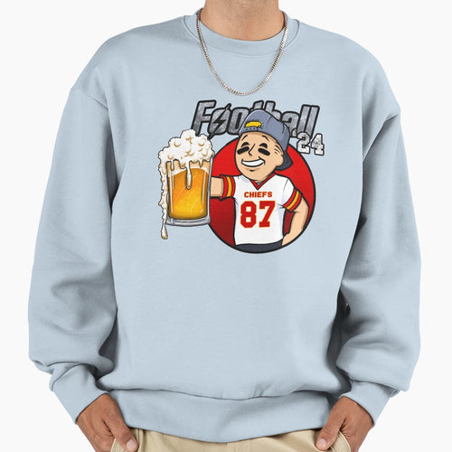 Kansas City Beer And Football Sweatshirt - Trendy Graphic Unisex - T-Shirt, Sweatshirt, Hoodie
