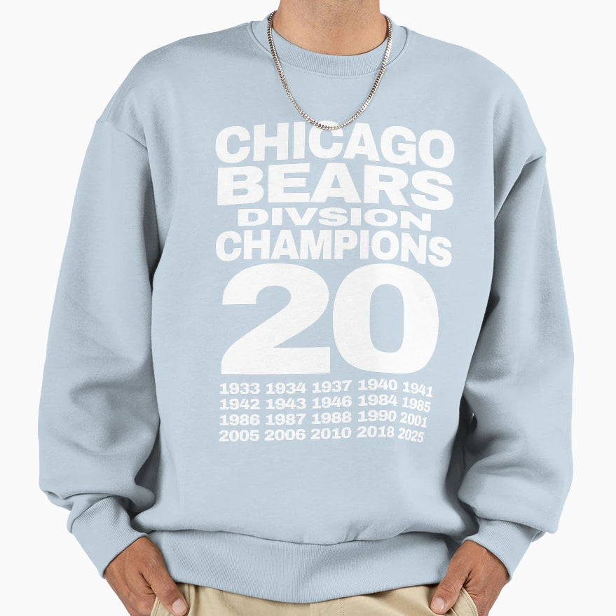Chicago Bears Champions 2025 2 Sweatshirt - Unique Graphic Unisex - T-Shirt, Sweatshirt, Hoodie