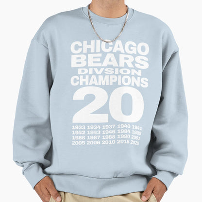 Chicago Bears Champions 2025 2 Sweatshirt - Unique Graphic Unisex - T-Shirt, Sweatshirt, Hoodie