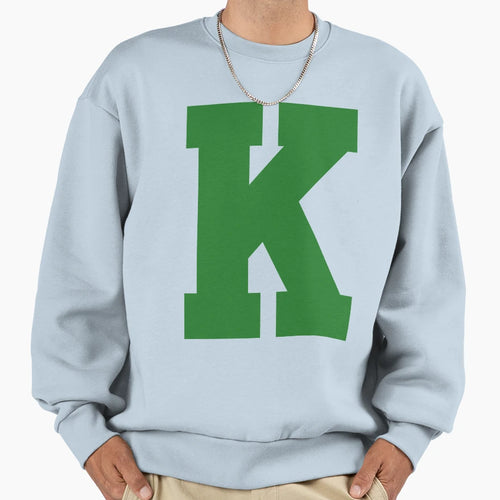 Alphabet Green K Sports Letter K Sweatshirt - Aesthetic Graphic Unisex - T-Shirt, Sweatshirt, Hoodie