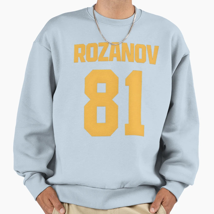 Number 81 Hockey Jersey Sweatshirt - Casual Everyday Wear Men Women - T-Shirt, Sweatshirt, Hoodie