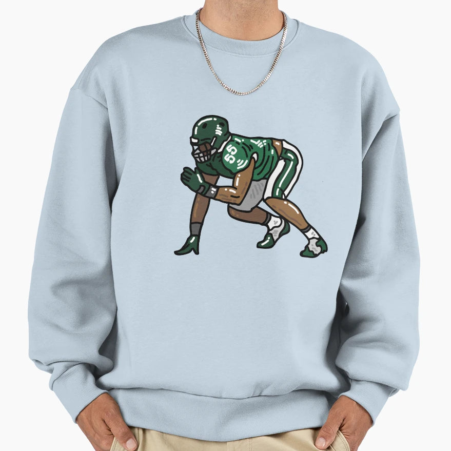 Star American Football Player Sweatshirt - Aesthetic Graphic Men Women - T-Shirt, Sweatshirt, Hoodie