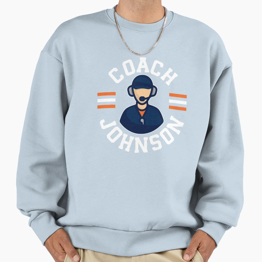 Coach Ben Johnson Chicago Bears Sweatshirt - Custom Art Print for Adults - T-Shirt, Sweatshirt, Hoodie