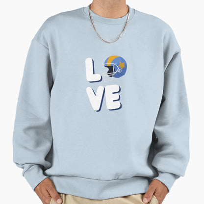 Love Football America Sweatshirt - Graphic Print Unisex - T-Shirt, Sweatshirt, Hoodie