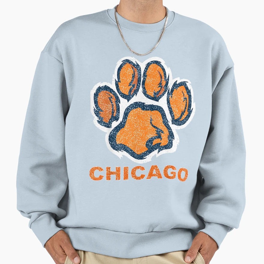 Funny Foot Chicago Fans Sweatshirt - Graphic Print Men Women - T-Shirt, Sweatshirt, Hoodie