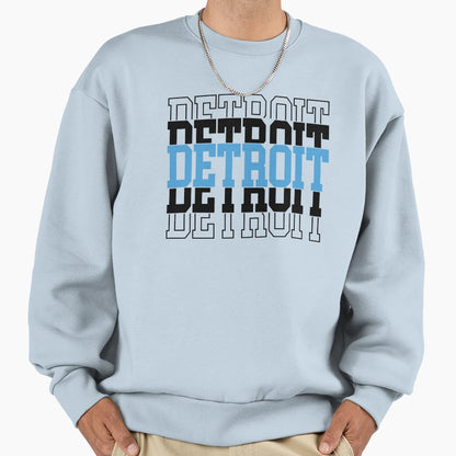 Detroit Sports Sweatshirt - Trendy Graphic Unisex - T-Shirt, Sweatshirt, Hoodie