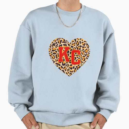 I Love Kansas City Heart Kc Football Sweatshirt - Trendy Graphic Unisex - T-Shirt, Sweatshirt, Hoodie