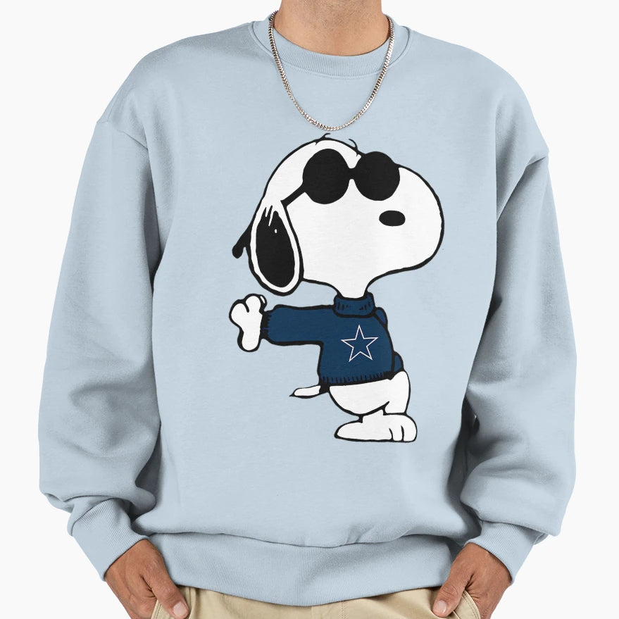 Snoopy Dallas Cowboys Sweatshirt - Aesthetic Graphic Men Women - T-Shirt, Sweatshirt, Hoodie