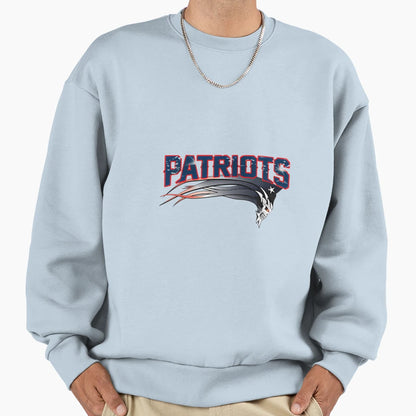 New England Football Skull Sweatshirt - Minimalist Print for Adults - T-Shirt, Sweatshirt, Hoodie