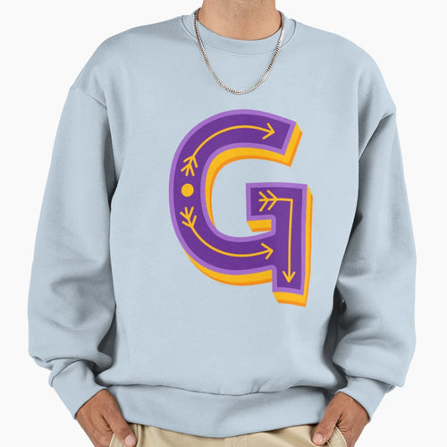Letter G Sweatshirt - Novelty Apparel for Adults - T-Shirt, Sweatshirt, Hoodie