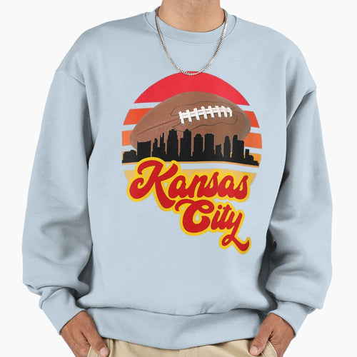Kc Moon 87 Kansas City Football Old Sweatshirt - Custom Art Print Unisex - T-Shirt, Sweatshirt, Hoodie