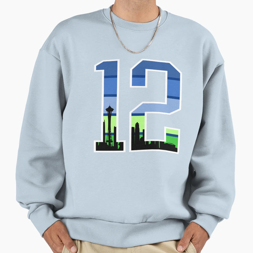 Seattle 12S Football Sports Fan Sweatshirt - Graphic Print Unisex - T-Shirt, Sweatshirt, Hoodie