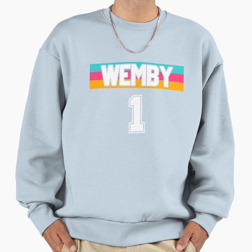 Wemby 1 Victor Wembanyama Basketball T-Shirt - Graphic Print for Adults - T-Shirt, Sweatshirt, Hoodie