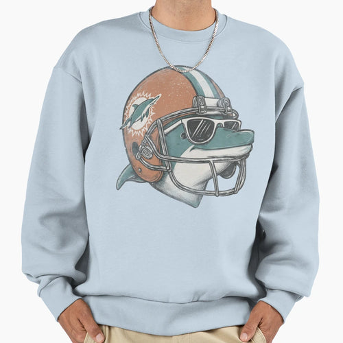 Miami Dolphins Miami Football Mascot Sweatshirt - Minimalist Print Unisex - T-Shirt, Sweatshirt, Hoodie