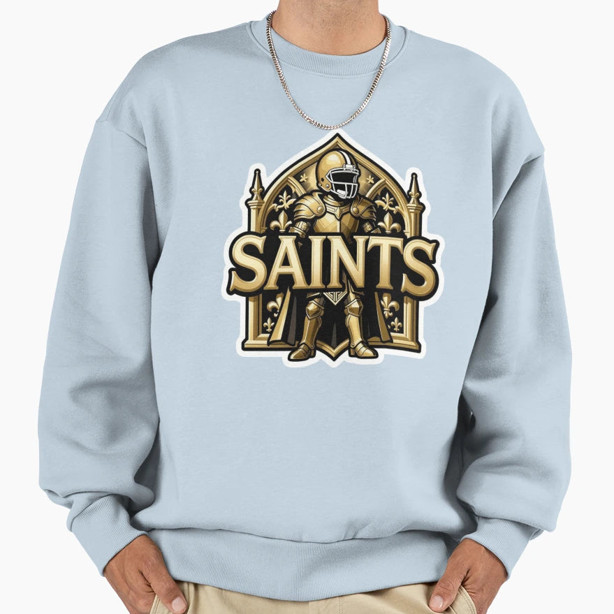 New Orleans Saints Football Decal Sweatshirt - Trendy Graphic Men Women - T-Shirt, Sweatshirt, Hoodie