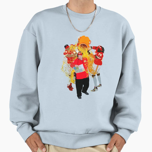 Kansas City Chiefs Bucket Dump Sweatshirt - Custom Art Print Unisex - T-Shirt, Sweatshirt, Hoodie