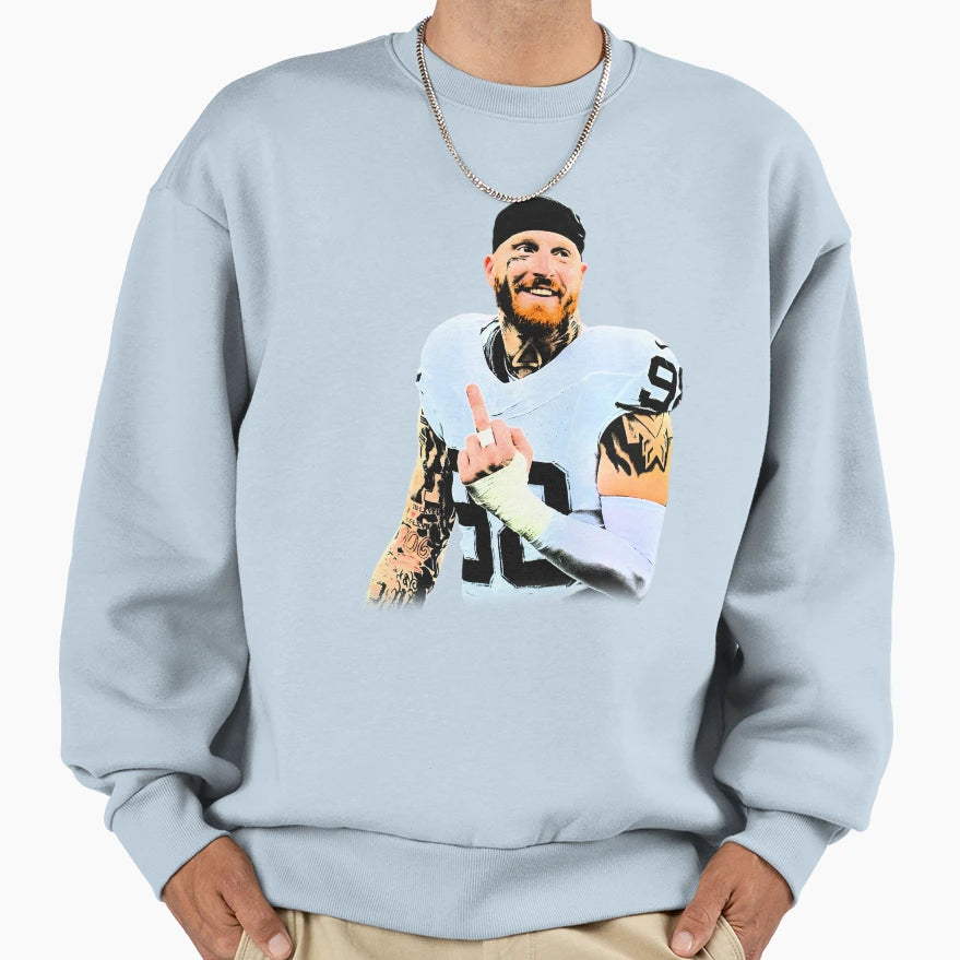 MC Middle Finger Sweatshirt - Graphic Print for Adults - T-Shirt, Sweatshirt, Hoodie