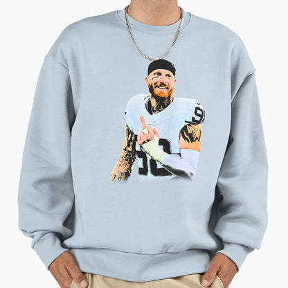 MC Middle Finger Sweatshirt - Graphic Print for Adults - T-Shirt, Sweatshirt, Hoodie