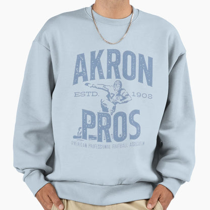 Akron Pros Football Logo Sweatshirt - Novelty Apparel for Adults - T-Shirt, Sweatshirt, Hoodie